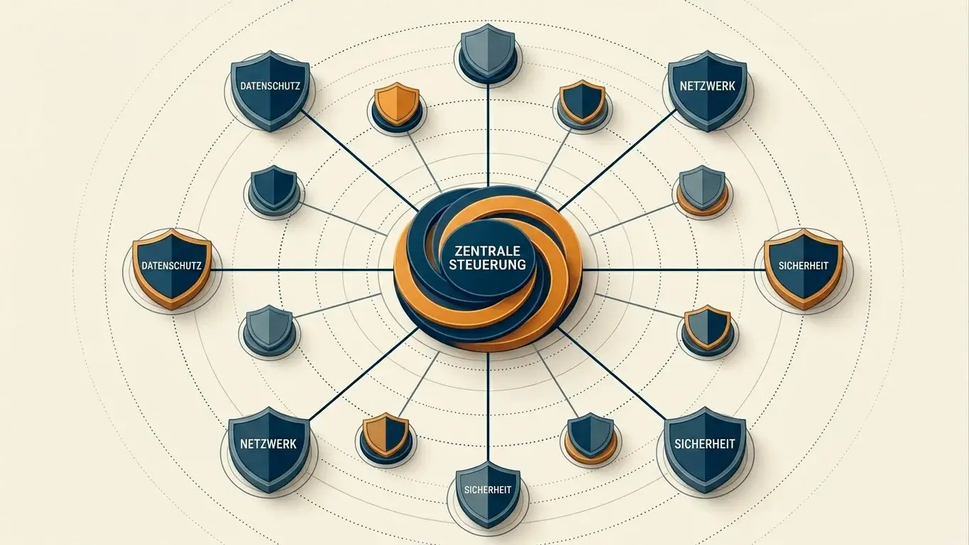 Diagrammartige Darstellung der bundesweiten Schutzsysteme LUGAS und OASIS mit Echtzeitabgleich zwischen Anbietern und Aufsicht.